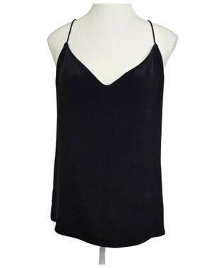 J.Crew Black Silk V-Neck Camisole Women’s Size 14T Minimalist Luxury